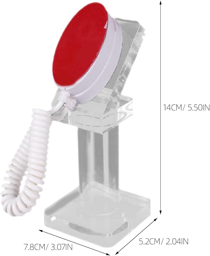 Anti Theft Mobile Phone Display Stand Holder With Acrylic Security Chain Universal - Image 2